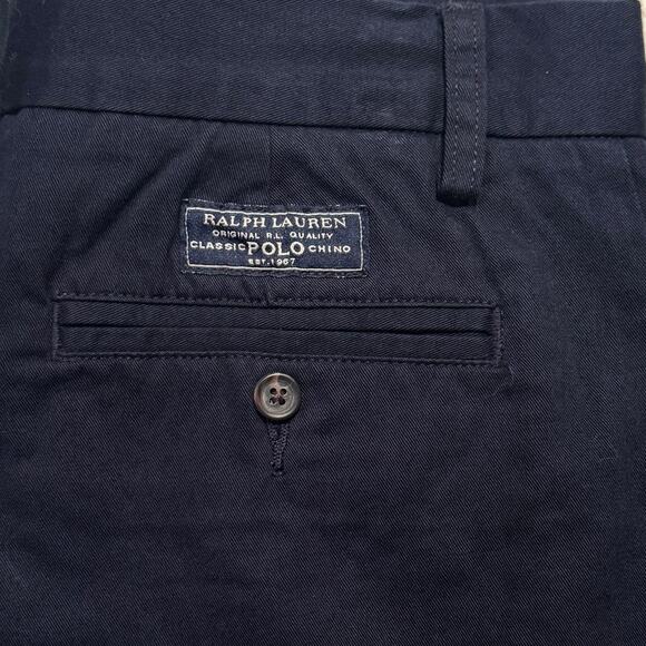 Polo Ralph Lauren NEW Boys 20 Navy Blue Classic Chino Short Preppy Casual Cotton - Picture 3 of 7